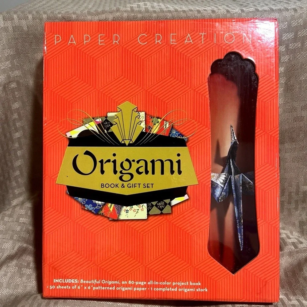 NOS 2005 Paper Creations Origami Book & Gift Set 50 Sheets Sealed Paper Folding